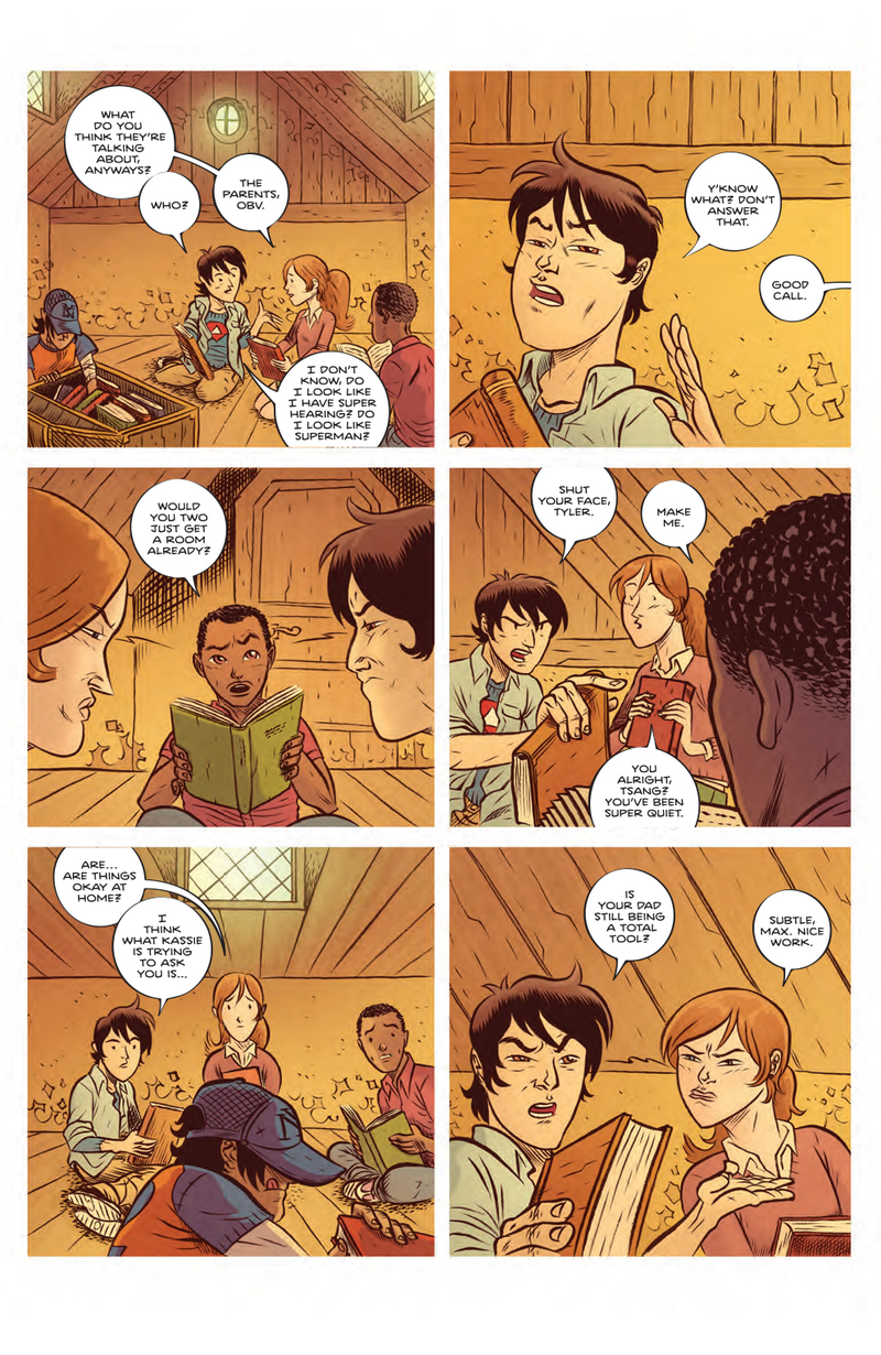 Illustration for article titled Exclusive Boom! preview: Beware the danger of books in The Fiction #1